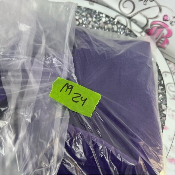 The boutique of leathers skirt leather Elegant royal Purple Midi Skirt - Picture 8 of 8